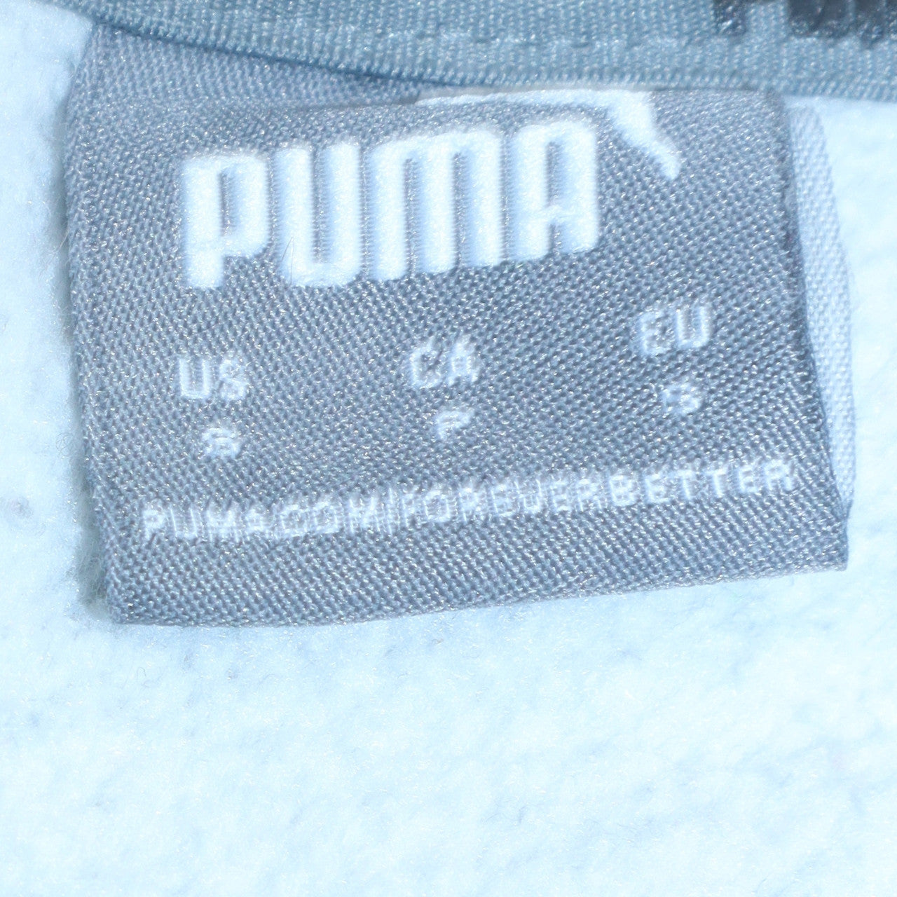 Puma Men's Grey Crew Neck Logo Sweatshirt Size S