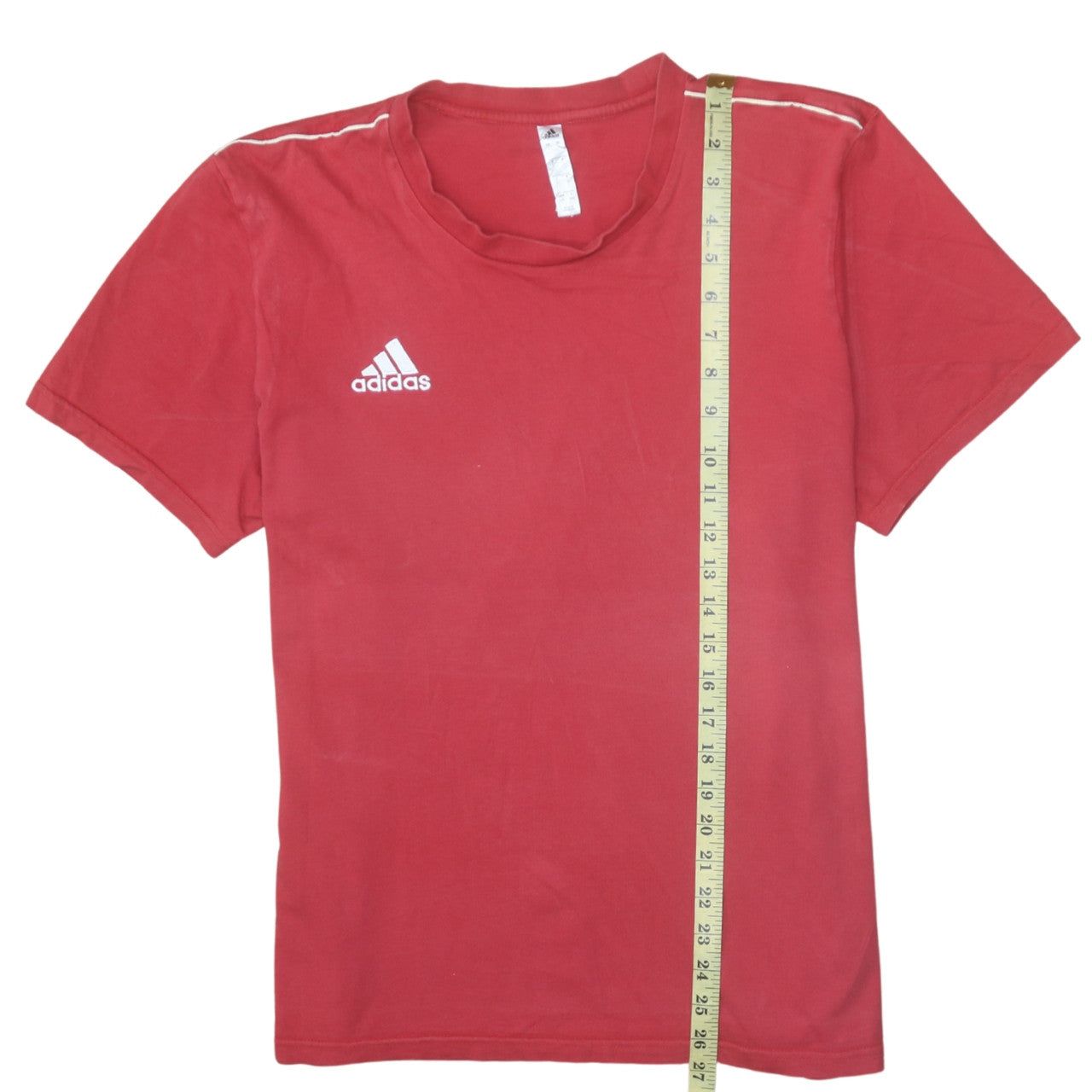 Adidas Men’s Red Cotton Short Sleeve Crew Neck T-Shirt Size L