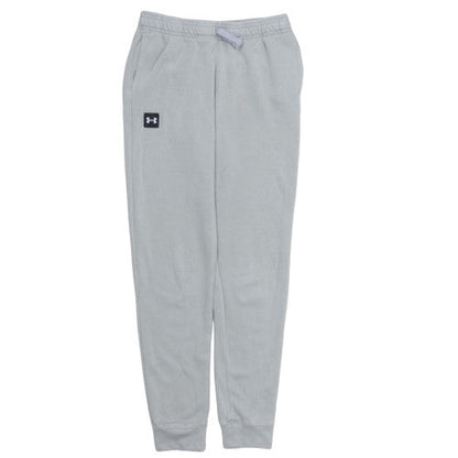 Additional front view of Under Armour boys’ grey jogger sweatpants 13 years fleece activewear
