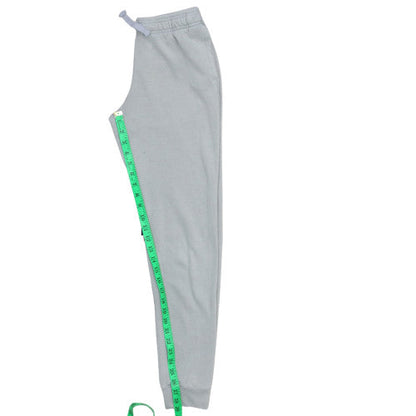Close-up detail of Under Armour boys’ grey jogger sweatpants 13 years fleece activewear