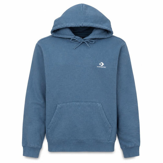 Converse Mens Blue Pullover Hoodie XS Cotton Blend Fleece