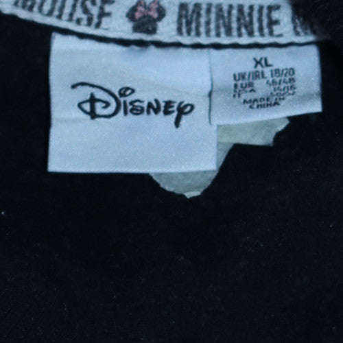 Disney Minnie Mouse Women's Pink & Black Colourblock Sweatshirt XL