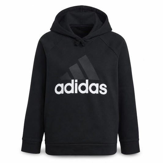Adidas Women's Black XS Pullover Hoodie with Logo Print