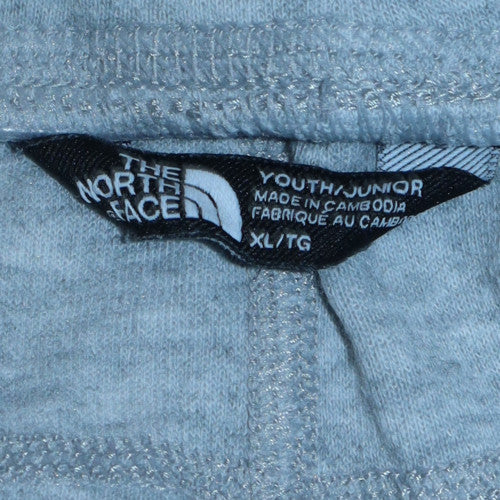 The North Face Boys Grey XL Jogger Sweatpants Comfortable Fleece Trousers