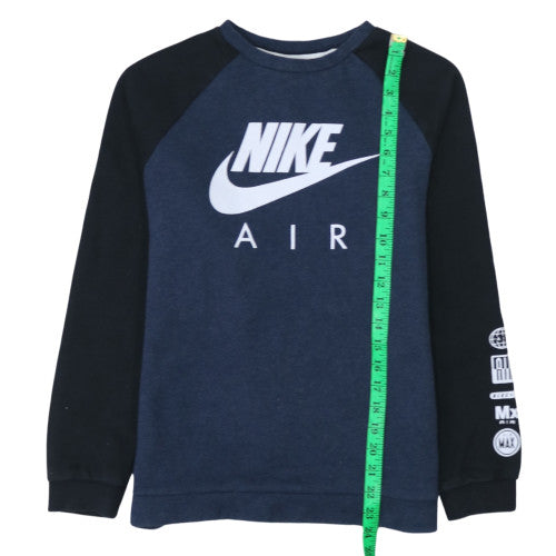 Nike Boys Blue Pullover Sweatshirt 13-15 Years Regular Fit Fleece