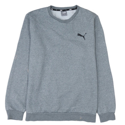 Additional front view of Puma Men's Grey XL Crew Neck Fleece Pullover Sweatshirt
