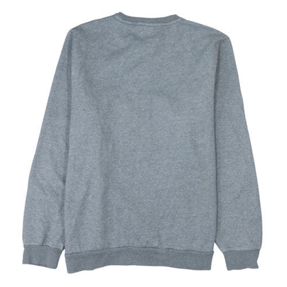 Brand and care label for Puma Men's Grey XL Crew Neck Fleece Pullover Sweatshirt