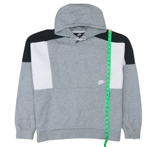 Nike Womens Grey Colourblock Pullover Hoodie XL