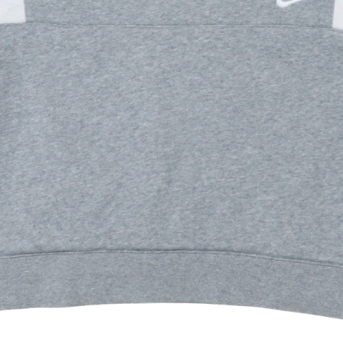 Nike Womens Grey Colourblock Pullover Hoodie XL