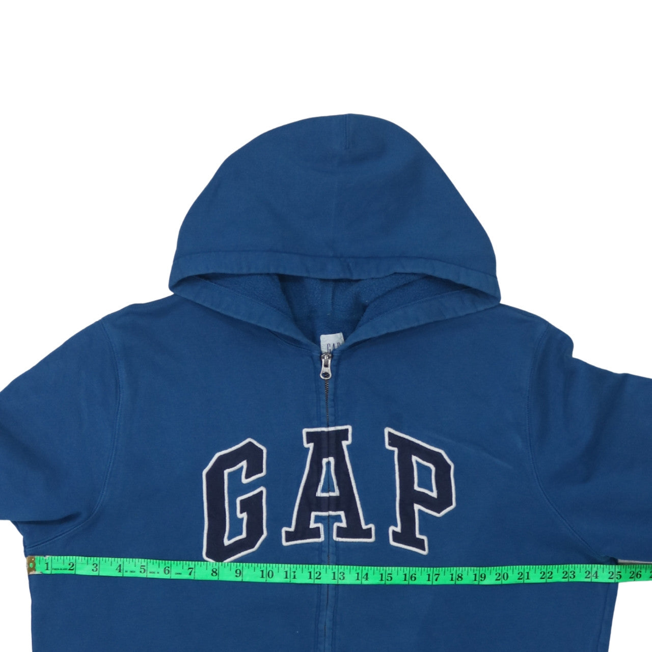 GAP Men's Blue Full Zip Hoodie XL Logo Fleece Sweatshirt