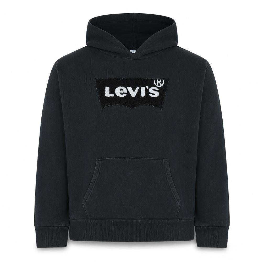 Levi's Men's Black Pullover Hoodie XS Logo Fleece Casual Sweatshirt