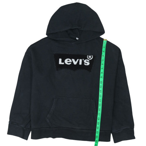 Levi's Men's Black Pullover Hoodie XS Logo Fleece Casual Sweatshirt