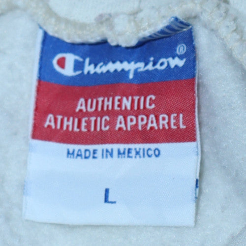 Champion Men's White Ohio University Pullover Hoodie Size L