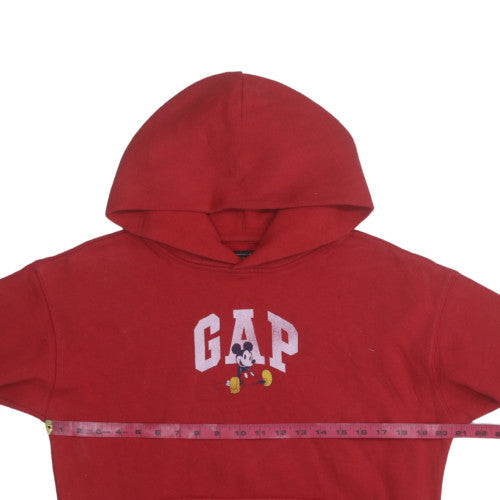 GAP Disney Red Hoodie Women Teens XXL Mickey Mouse Pullover Cotton Blend