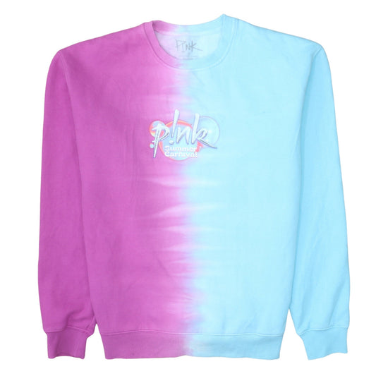 P!NK Women's Multicoloured Pullover Sweatshirt Medium Cotton Blend