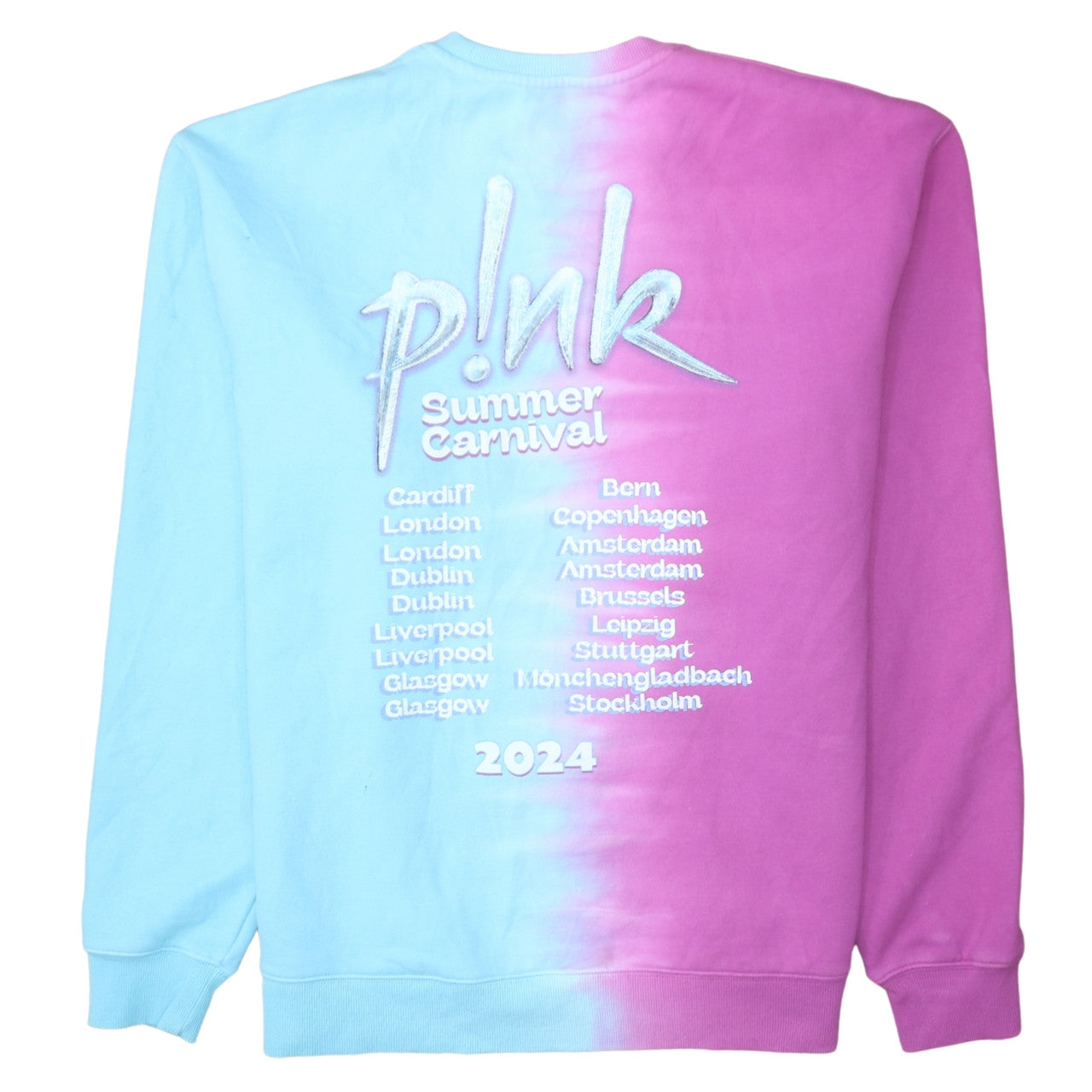 P!NK Women's Multicoloured Pullover Sweatshirt Medium Cotton Blend