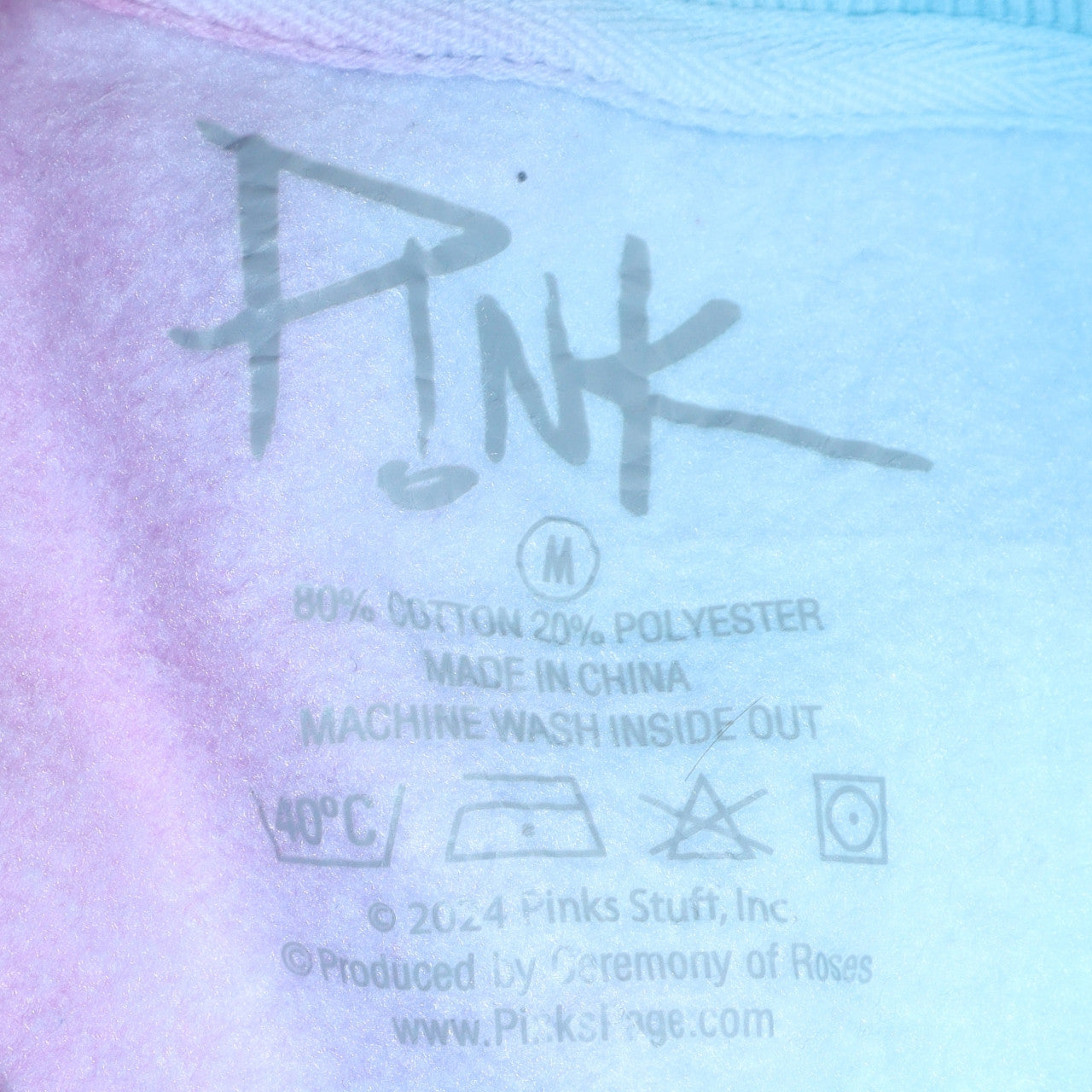 P!NK Women's Multicoloured Pullover Sweatshirt Medium Cotton Blend