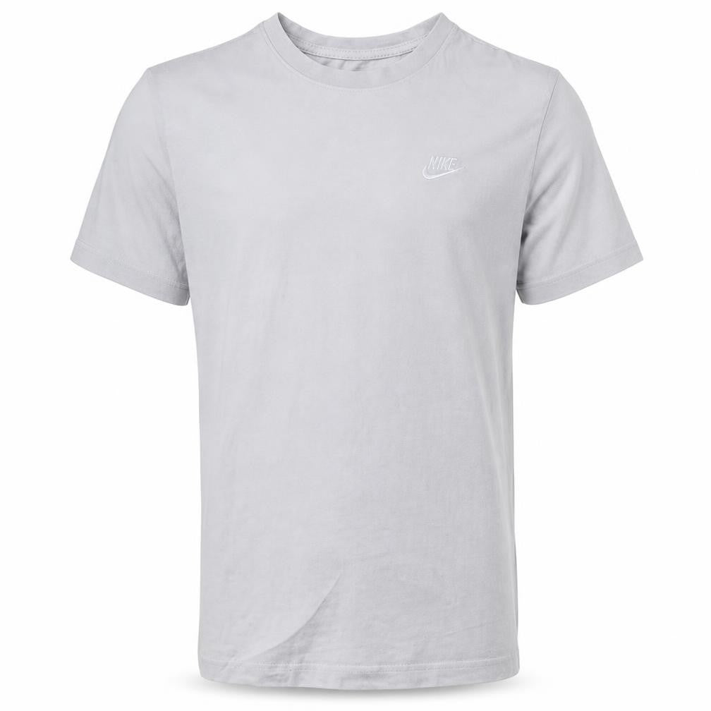 Nike Men's Grey Regular Fit Cotton Crew Neck T-Shirt Size M