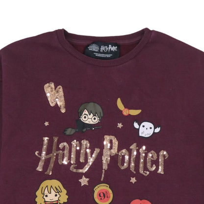 Additional view of Primark girls’ red harry potter sequin graphic pullover sweatshirt 11-12 years