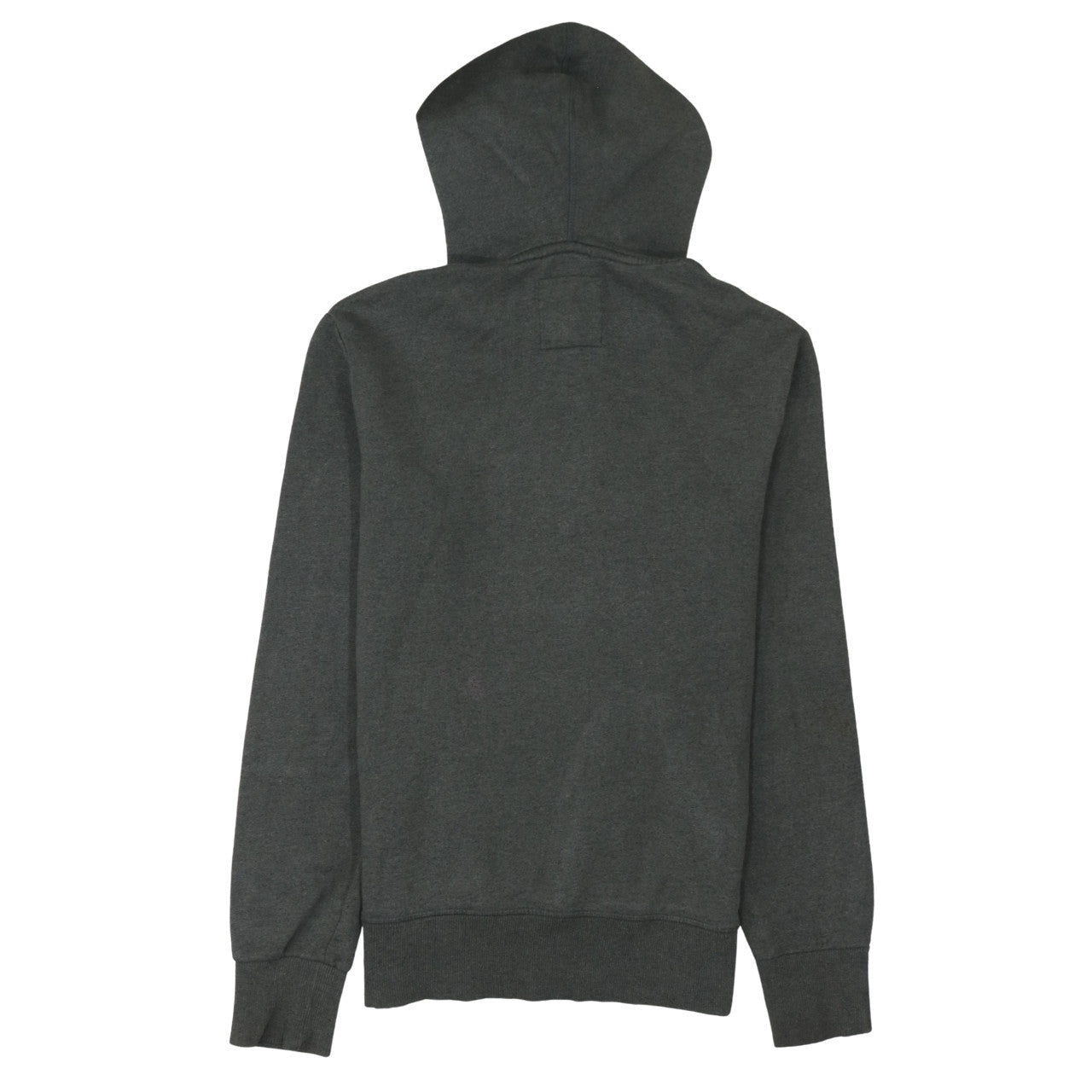 Superdry Men's Grey Pullover Hoodie S Fleece Logo Sweatshirt