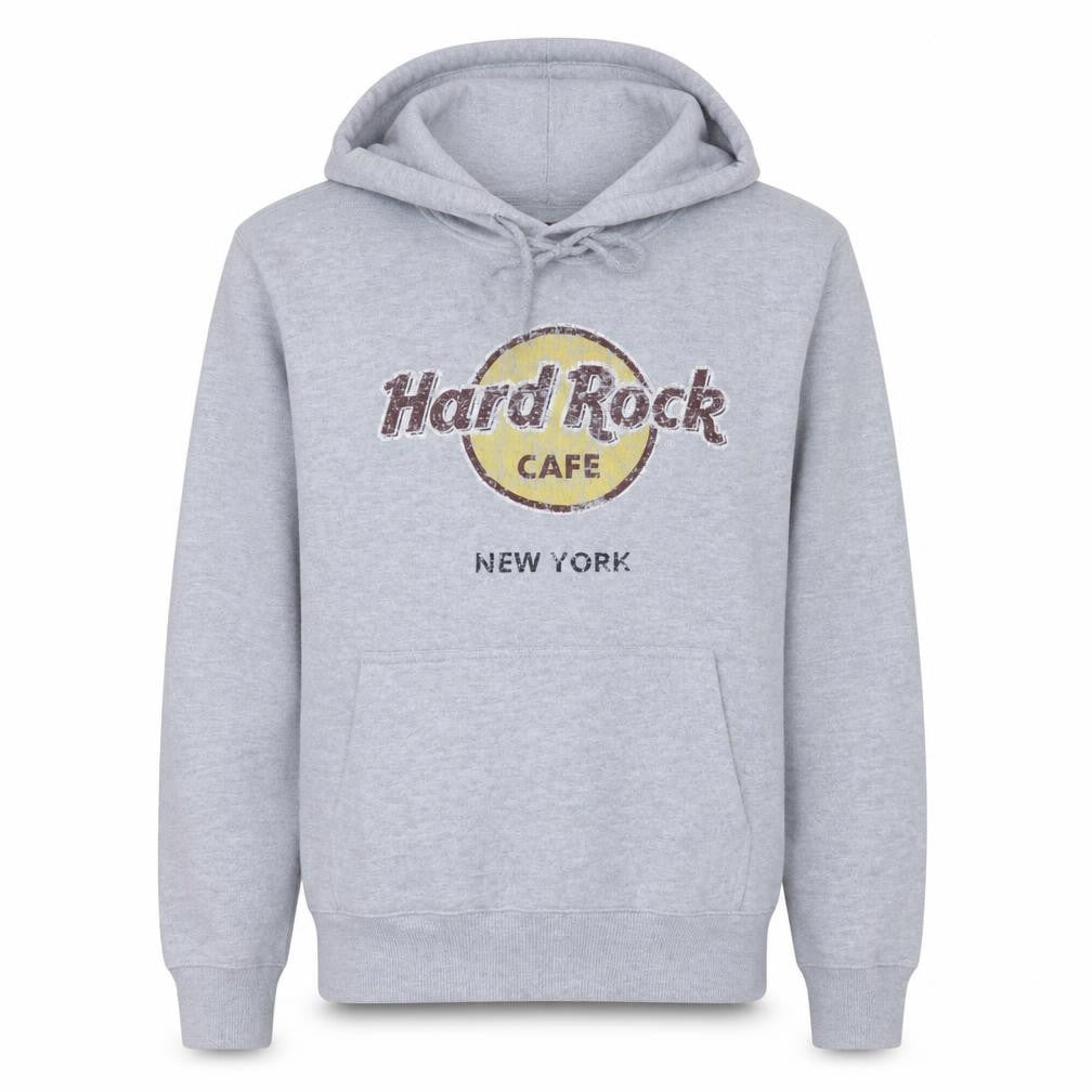 Hard Rock Cafe Women's Grey Pullover Hoodie Medium Cotton Blend