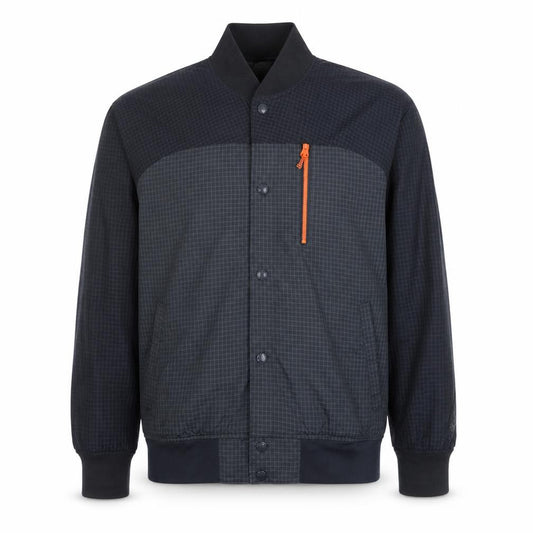 Nike Mens Black Grid Track Jacket Medium Nylon Blend Zip Sportswear