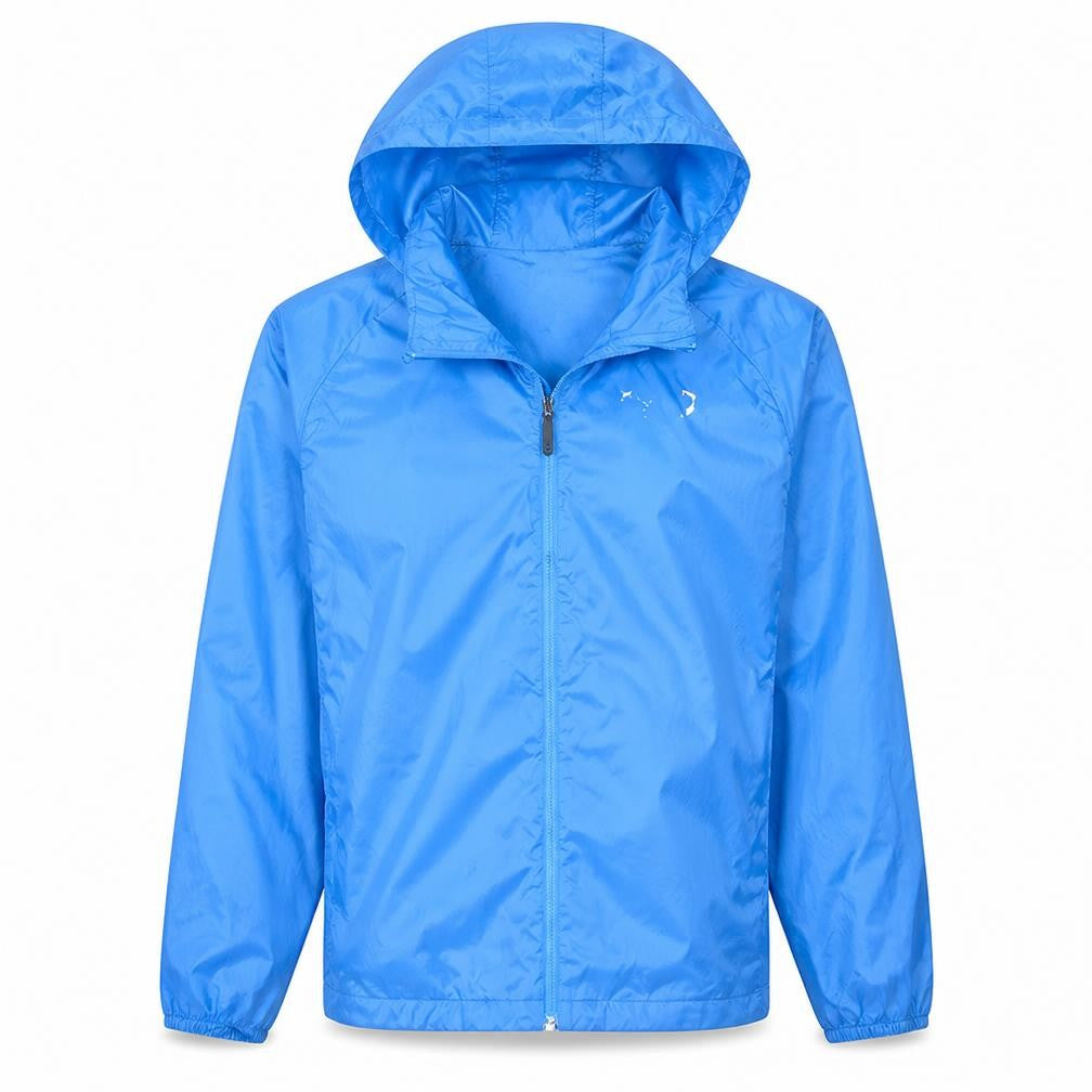 Puma Men's Blue Hooded Windbreaker Jacket Size S