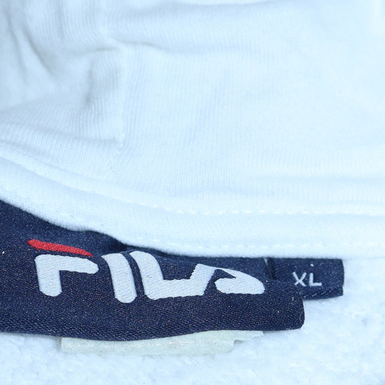 Fila Womens White Pink Stripe Cropped Hoodie XL Casual