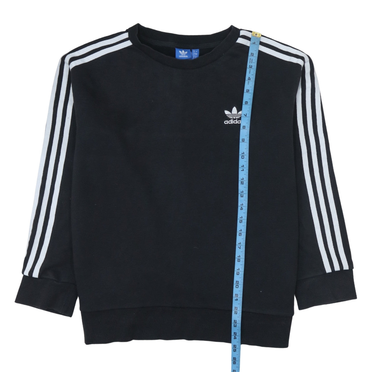 Adidas Women Black Crew Neck Pullover Sweatshirt Size 8