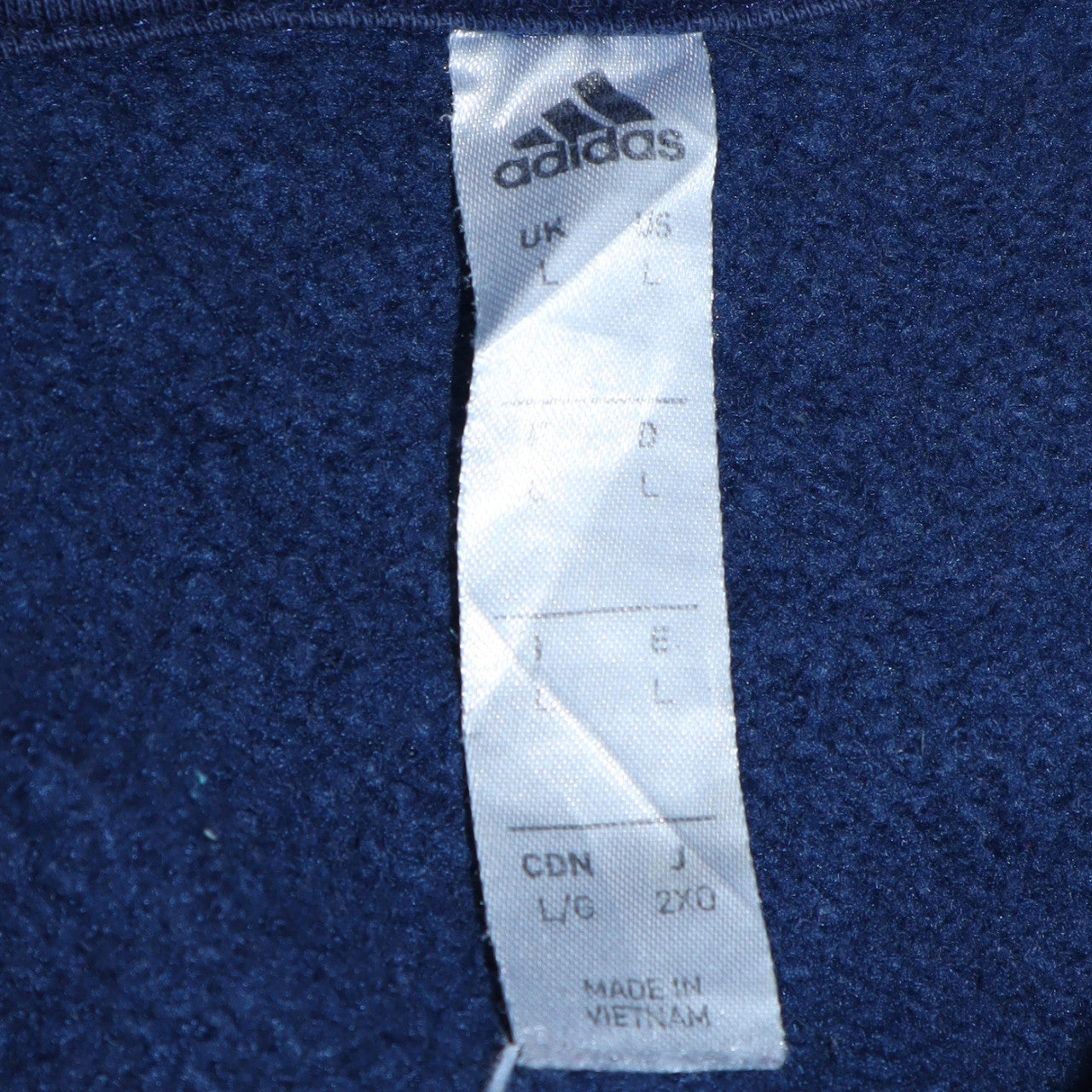 Adidas Men's Blue Pullover Hoodie Size L Fleece Sportswear