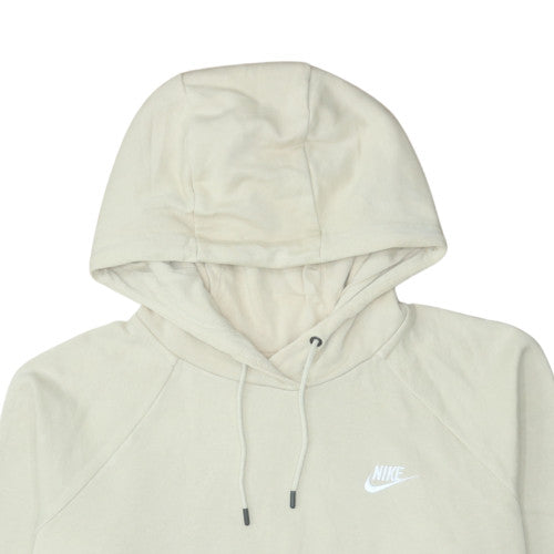Nike Men’s Beige Pullover Hoodie XL Fleece Regular Fit