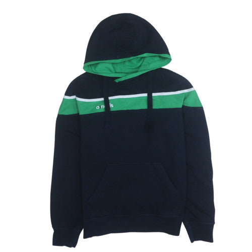 O'Neills Men's Blue & Green Pullover Hoodie XS Fleece Logo