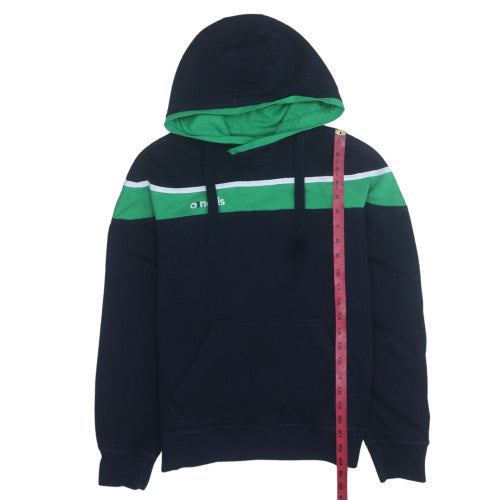 O'Neills Men's Blue & Green Pullover Hoodie XS Fleece Logo