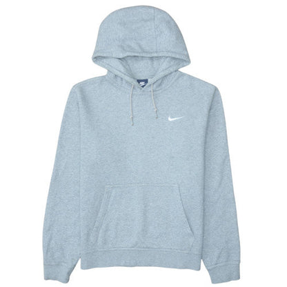 Nike Men's Grey Pullover Hoodie M Regular Fit Fleece Sweatshirt