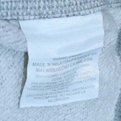 Nike Men's Grey Pullover Hoodie M Regular Fit Fleece Sweatshirt
