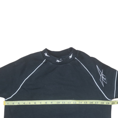Reebok Men Black Pullover Sweatshirt M Sports Classic Logo