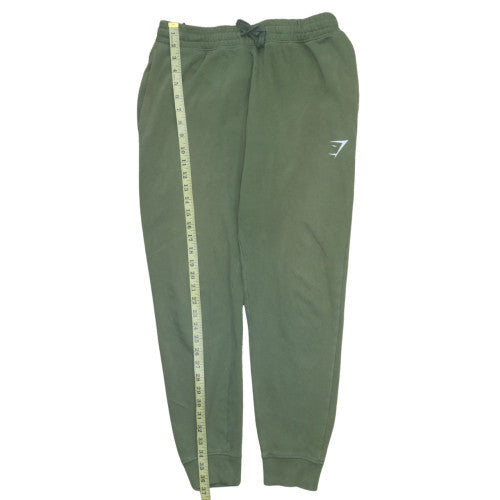 Gymshark Womens Green Jogger Sweatpants S Drawstring Waist Comfy Fit