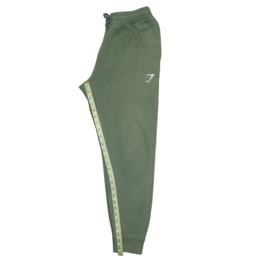 Gymshark Womens Green Jogger Sweatpants S Drawstring Waist Comfy Fit