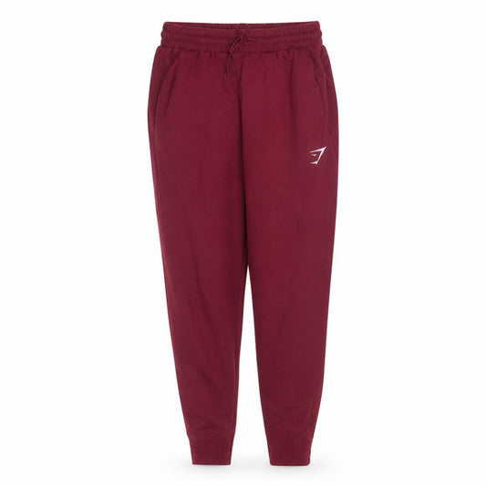 Gymshark Womens Burgundy Jogger Sweatpants Size S Elastic Waist