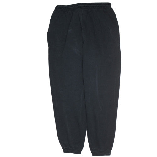 Adidas Womens Black Jogger Sweatpants Size 15 Fleece Elastic Waist