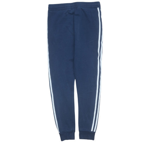 Adidas Boys Blue 12-13 Years Jogger Trousers with Side Stripes