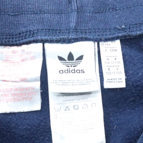 Adidas Boys Blue 12-13 Years Jogger Trousers with Side Stripes
