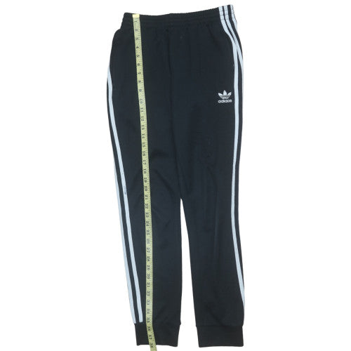 Adidas Men's Black Track Pants S Regular Fit Tapered Joggers