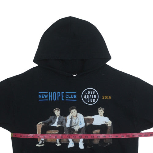 Gildan Mens Black New Hope Club Tour Pullover Hoodie Size M