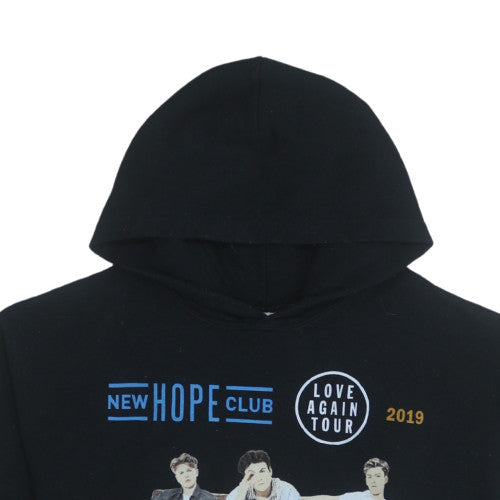 Gildan Mens Black New Hope Club Tour Pullover Hoodie Size M