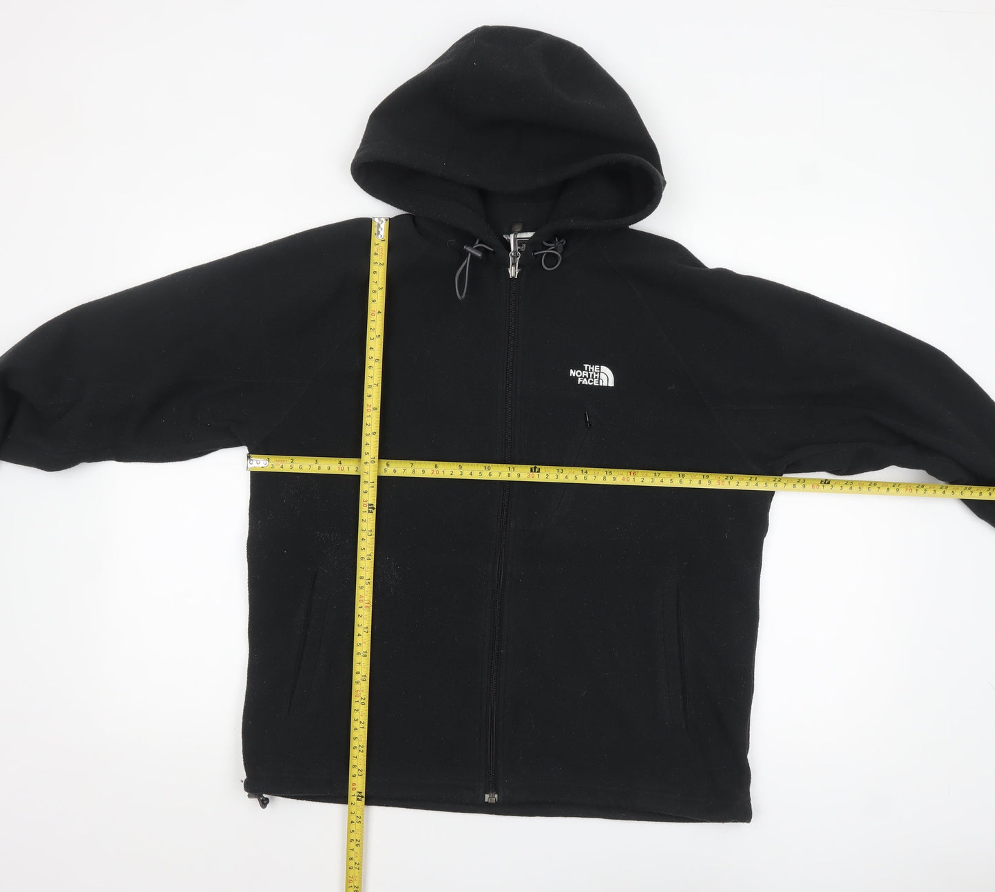 The North Face Men's Black Full Zip Fleece Hoodie Size S