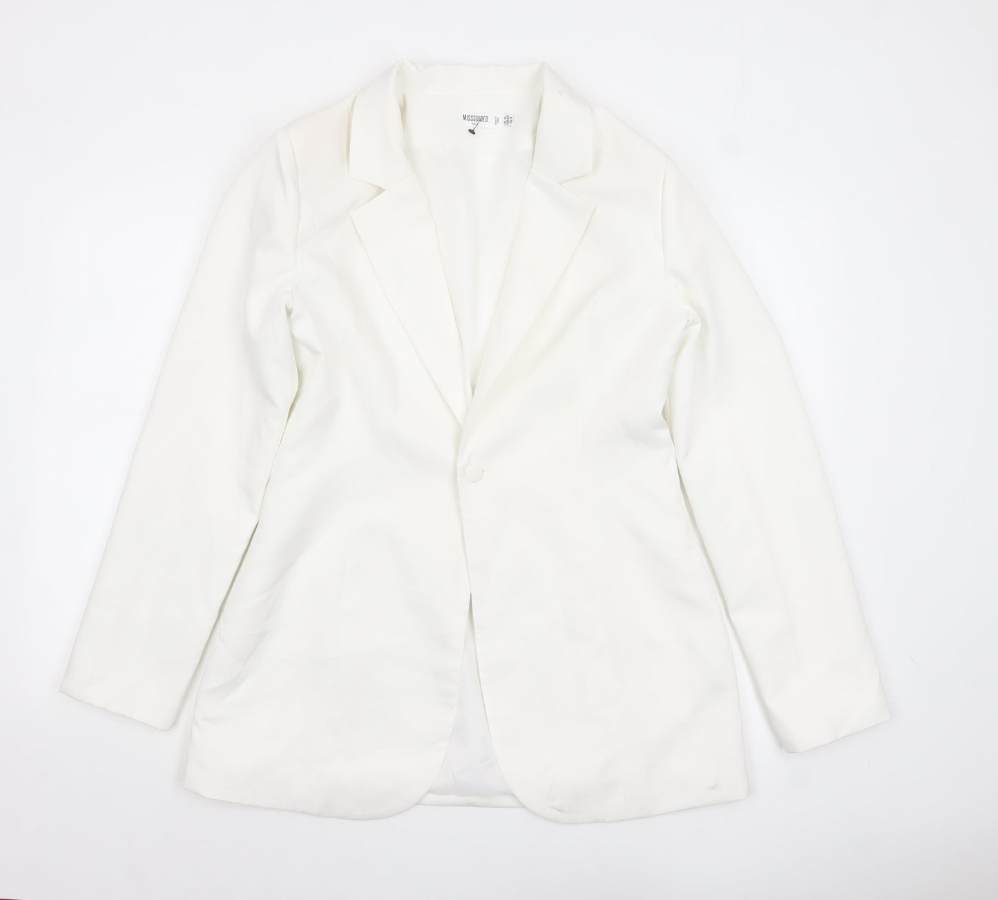 Missguided Women’s Ivory Tall One-Button Blazer UK 12