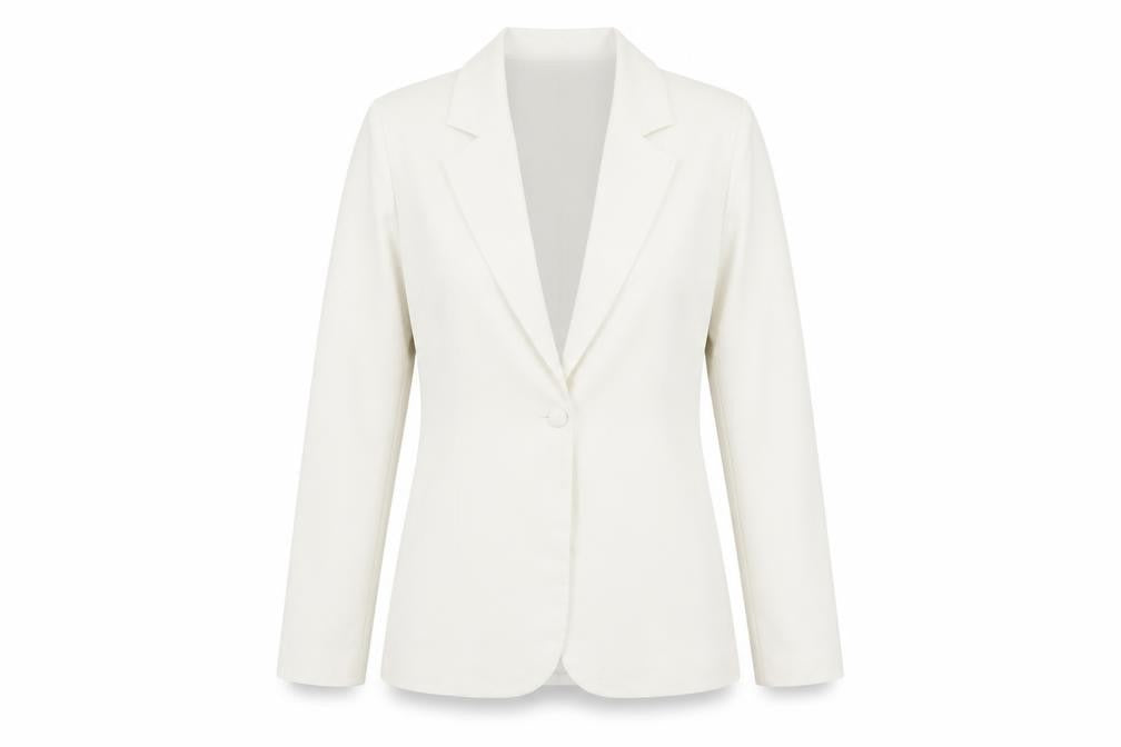 Missguided Women’s Ivory Tall One-Button Blazer UK 12