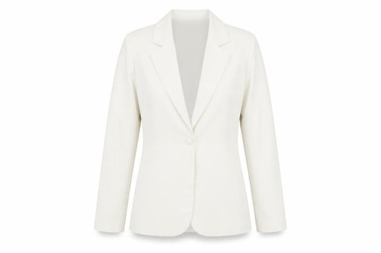 Missguided Women’s Ivory Tall One-Button Blazer UK 12