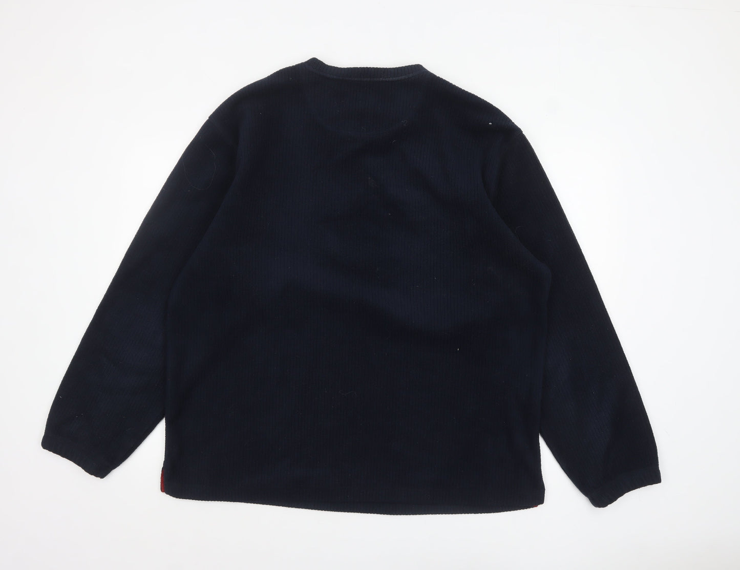 Maine New England Men's Blue V-Neck Fleece Sweatshirt XL